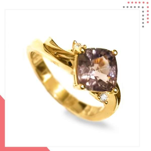 Divine Gems Lilac Urania in 18K Rose Gold