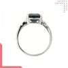 Divine Gems Hebe Black Trust 18K White Gold Ring