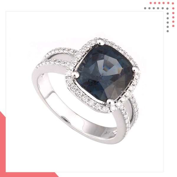 Divine Gems 18k White Gold Ring - J056846